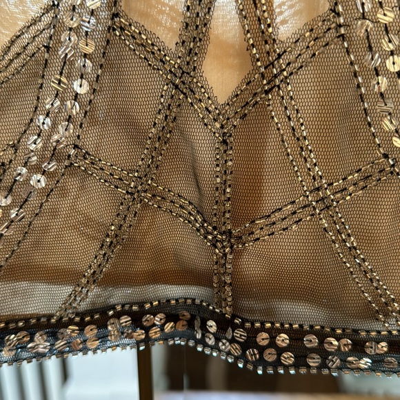 Vintage Cache sequin beaded dress - Picture 4 of 7